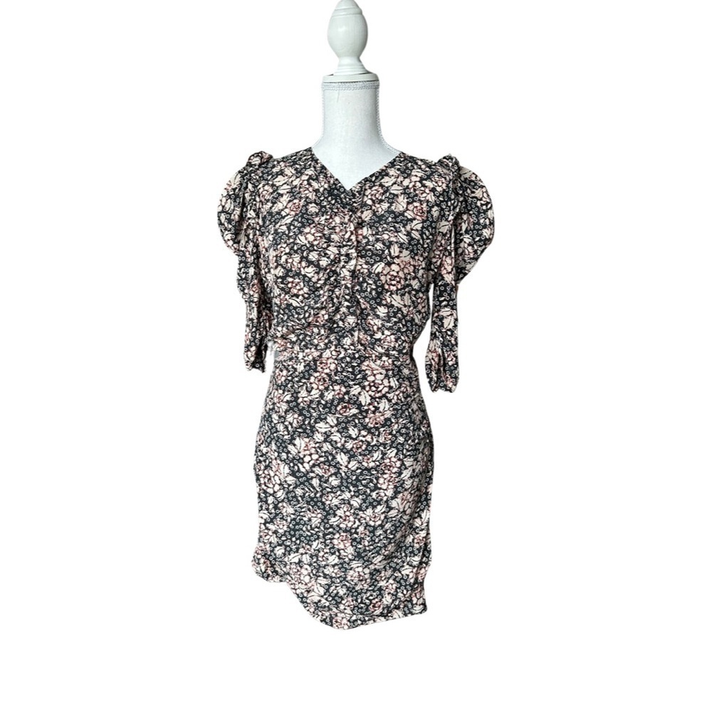 ISABEL MARANT Ruched Floral Mini Dress NWOT